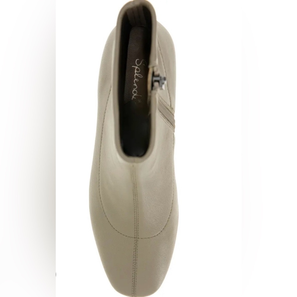 👢SPLENDID soft glove-tanned leather Betty Bootie/ankle boot medium heel ERMINE - Picture 13 of 16